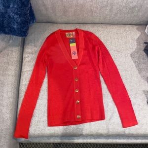Tory Burch button up cardigan, with tag.
